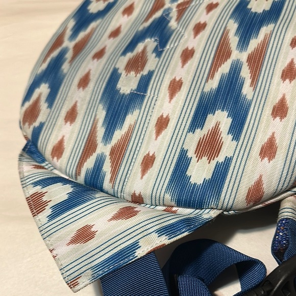 Kavu Blue and White Belt Bag with Geometric Pattern - Picture 8 of 9